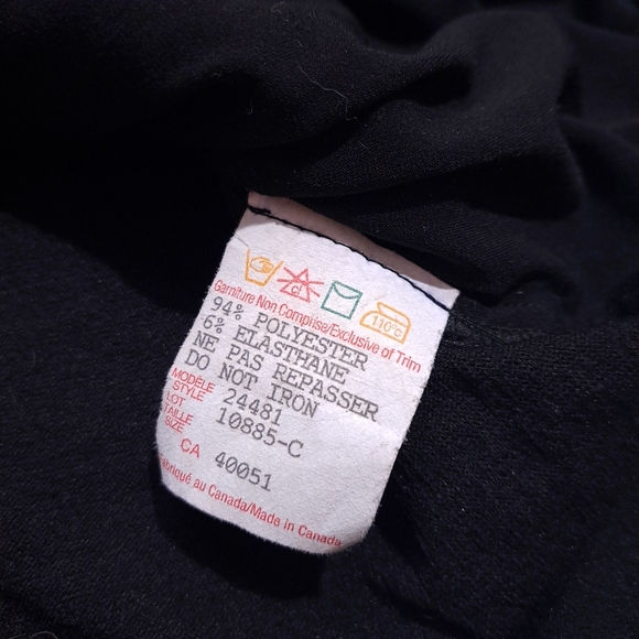 Frank Lyman |Black & gold asymmetrical crinkled fabric with button detai… - Picture 10 of 10